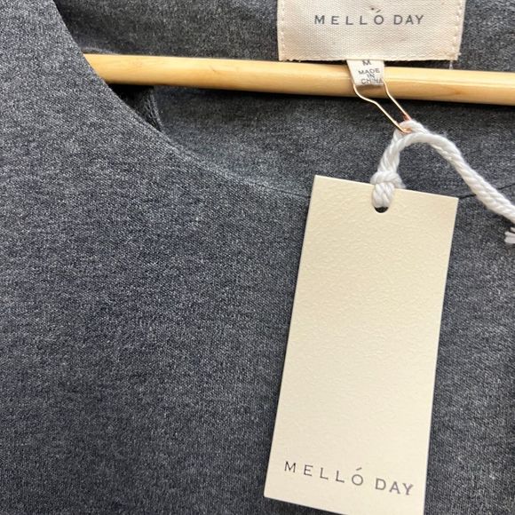 NWT Melloday Grey Long Sleeve Midi Dress - Picture 4 of 6